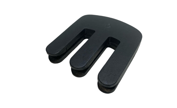 3-Prong Magnetic Leather Mute (Black)