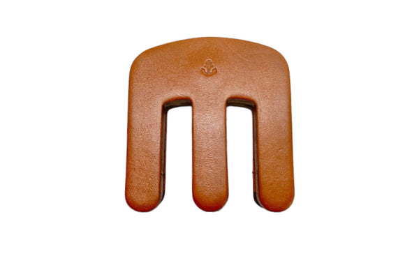 3-Prong Magnetic Leather Mute (Chestnut)